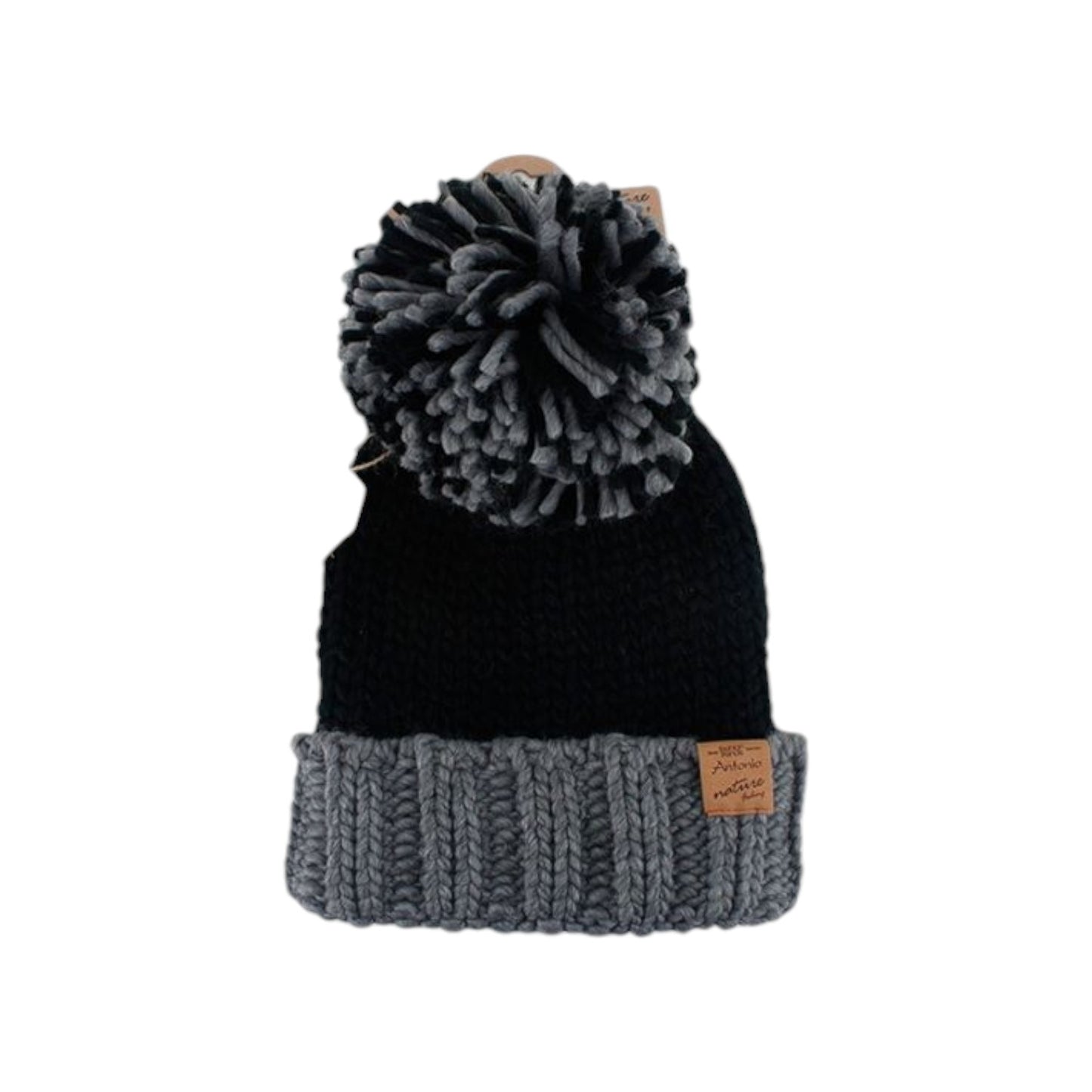 Winter Damen Mütze » Bommelmütze Emma » Strickmütze wolliges, dickes Garn » Wintermütze mit Bommel