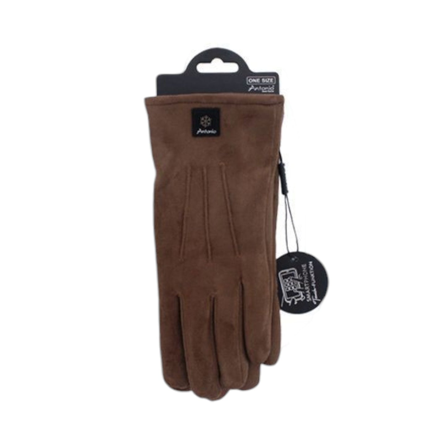 Gefütterte Winter Damen Handschuhe » Winterhandschuhe mit Teddy Innenfutter » Fingerhandschuhe mit drei Streifen auf Handrücken | Touchfunktion