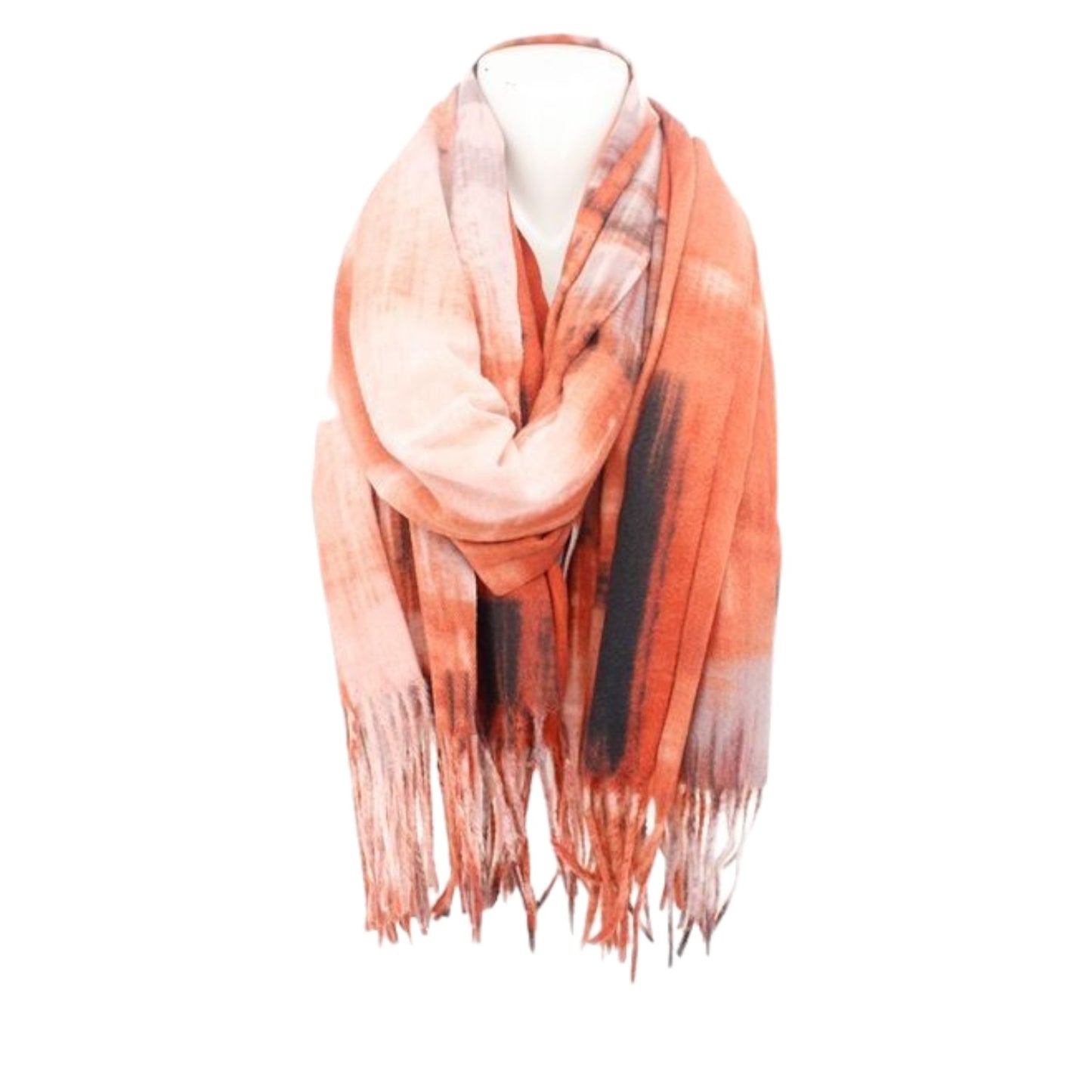 Winter Damen Schal Soft Cashmera » Winterschal Picasso » Fransenschal » Damenschal 180 x 70 cm