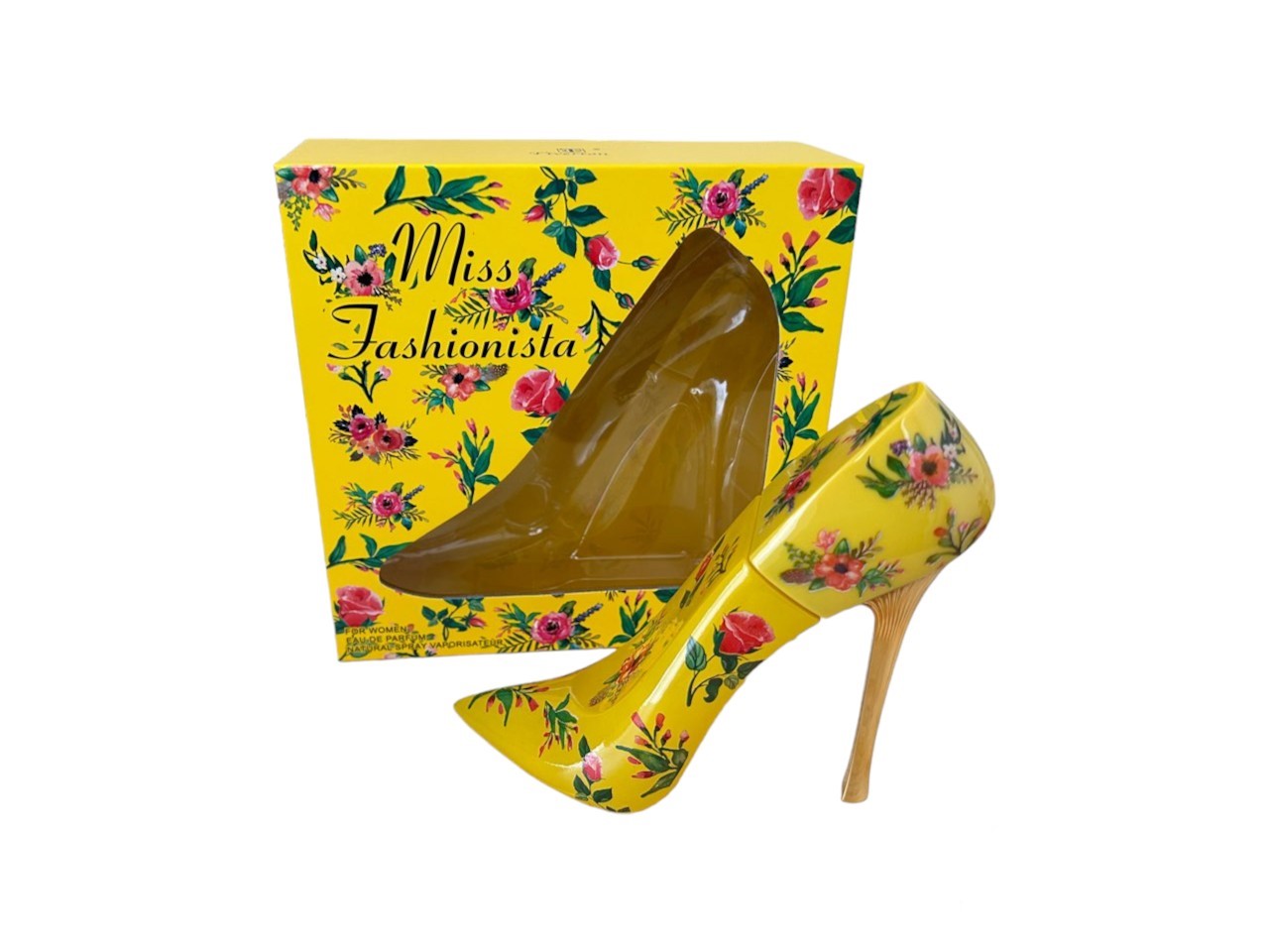 Damen Parfüm » Stiletto mit Blumenmuster 100 ml Eau de Parfum | Tiverton Miss Fashionista Yellow