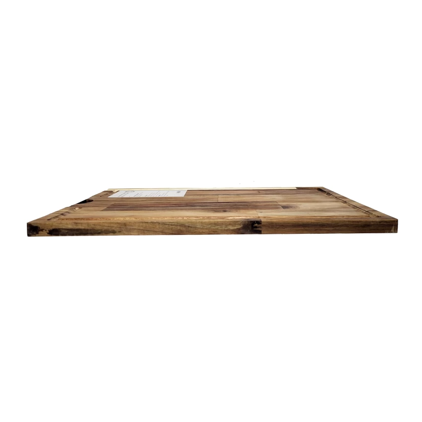 Premium Schneidebrett aus Akazienholz » Küchenbrett 30 x 40 x 1,5 cm » Grill Holzbrett mit Saftrille » Servierbrett & Tranchierbrett