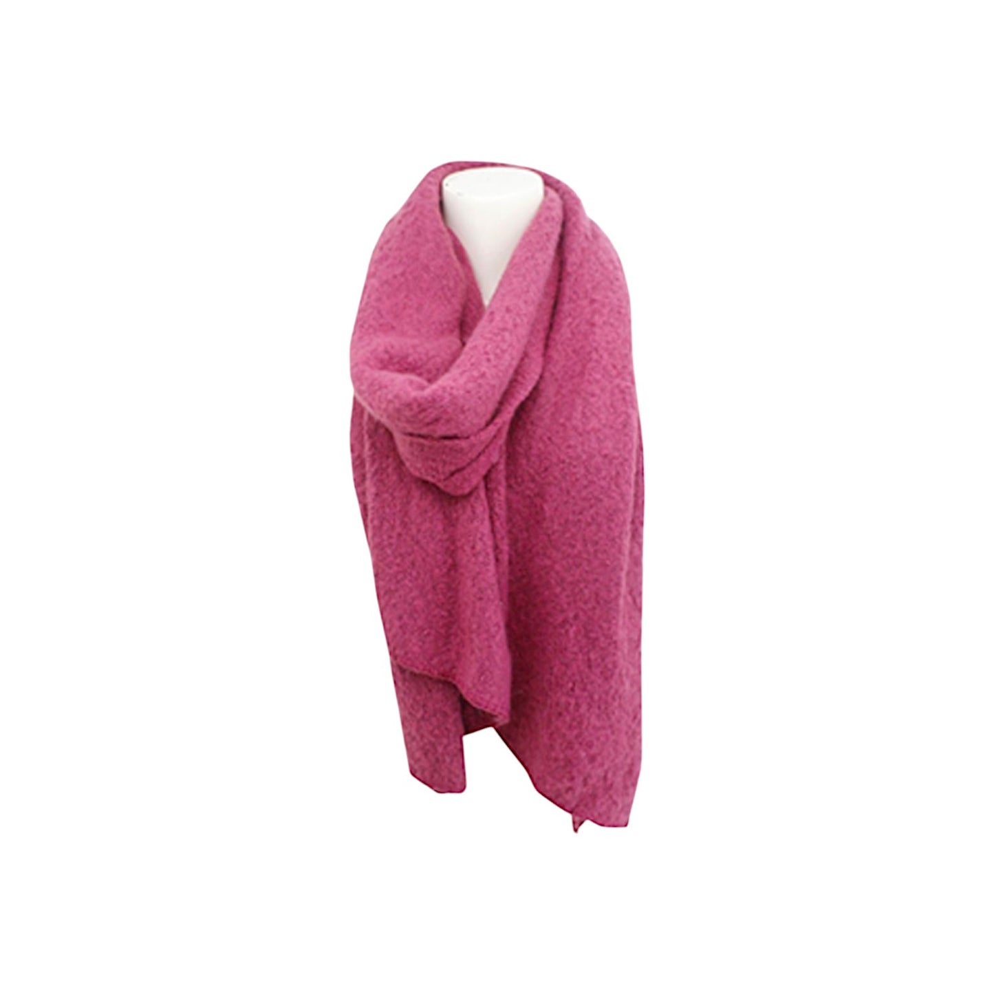 Winter Damen Schal Trapez » Bouclé Damenschal 200x40 cm » Winterschal Trapezschal » Alpaca Touch-Feeling | weich & flauschig
