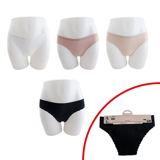 Sommer Damen Slips Nahtlos mit Wellenspitze » Basic Unterhose » unsichtbare Unterwäsche » Wäsche & Loungewear » hauchdünn & ohne sichtbare Abdrücke