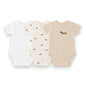 Baby Body Kurzarm » Kurzarmbody » Wickelbody 3er Pack » Strampelanzug / Strampler 100% Baumwolle