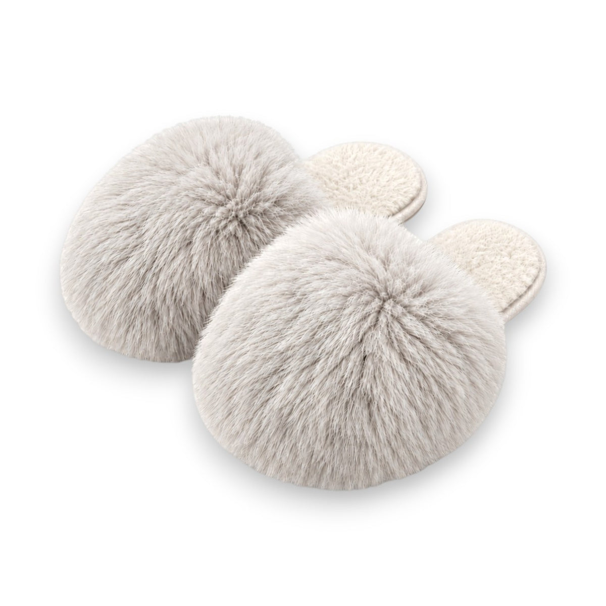 Fluffy Damen Hausschuhe mit Fell » Damenschuhe mit Kunstfell » Flauschige Schlappen » warme Pantoffeln mit Kunstpelz