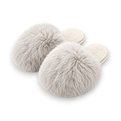 Fluffy Damen Hausschuhe mit Fell » Damenschuhe mit Kunstfell » Flauschige Schlappen » warme Pantoffeln mit Kunstpelz