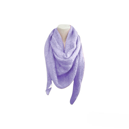 Winter Damen Schal Bouclé » Damenschal » Dreiecksschal 200x70 cm » Winterschal Alpaca Touch-Feeling » weich & flauschig