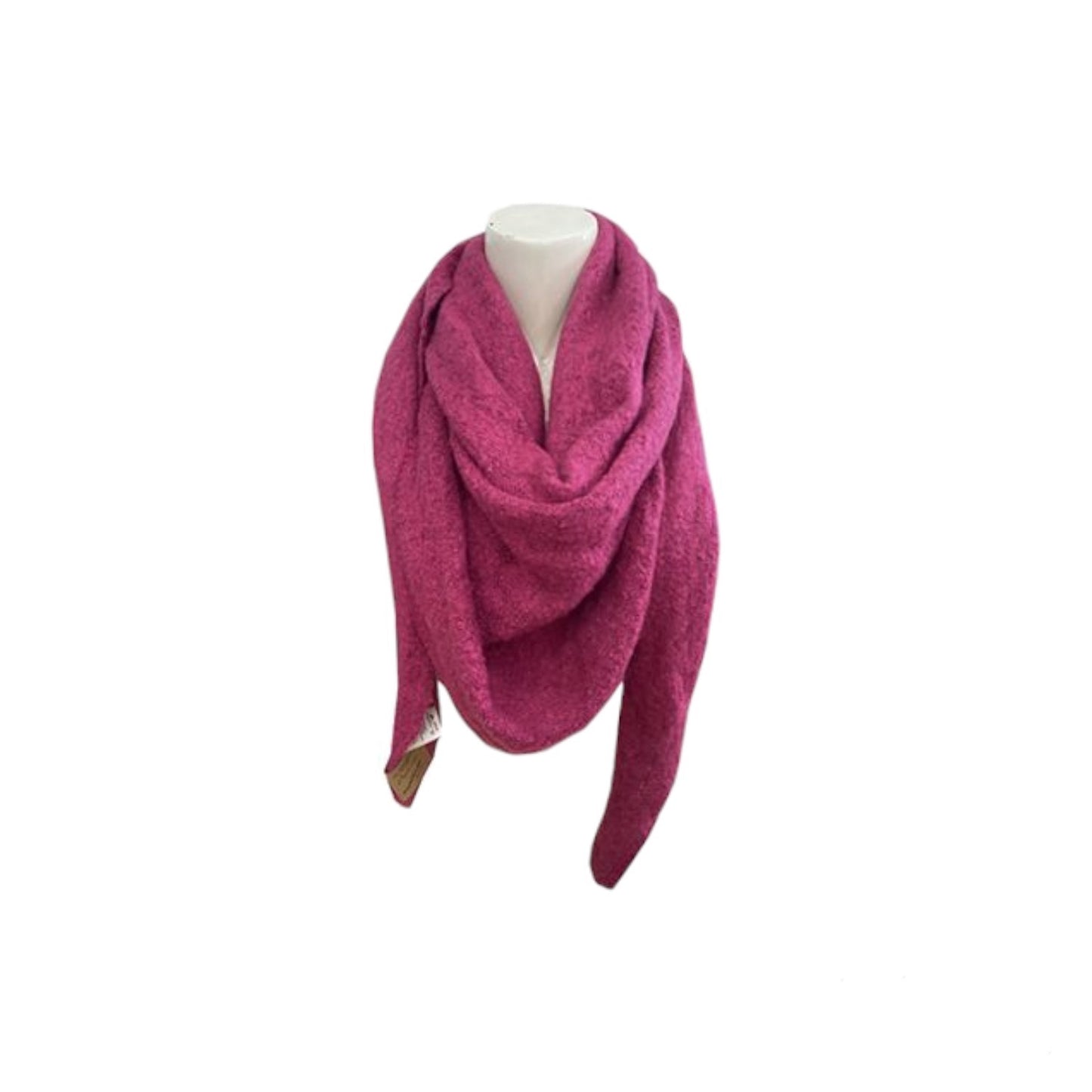 Winter Damen Schal Bouclé » Damenschal » Dreiecksschal 200x70 cm » Winterschal Alpaca Touch-Feeling » weich & flauschig