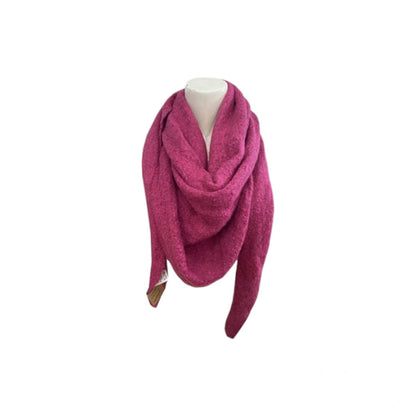 Winter Damen Schal Bouclé » Damenschal » Dreiecksschal 200x70 cm » Winterschal Alpaca Touch-Feeling » weich & flauschig