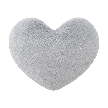 Herzkissen » Kuschelkissen 45 x 45 cm » weiches Herz Kissen » Dekokissen » Zierkissen aus Kunstfell