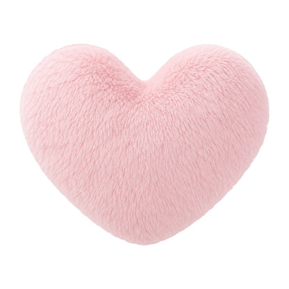Herzkissen » Kuschelkissen 45 x 45 cm » weiches Herz Kissen » Dekokissen » Zierkissen aus Kunstfell