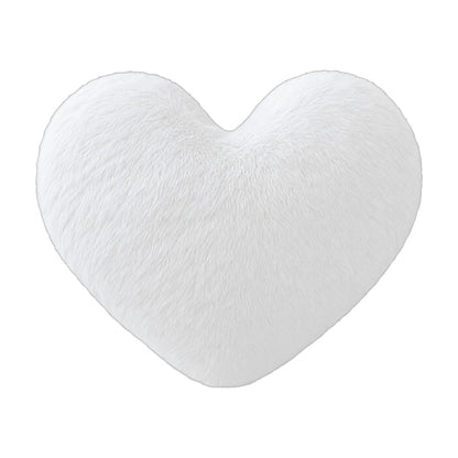 Herzkissen » Kuschelkissen 45 x 45 cm » weiches Herz Kissen » Dekokissen » Zierkissen aus Kunstfell