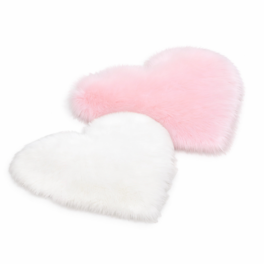 Herzteppich » Flauschiger Teppich in Herzform » Herz Teppich »  Zierteppich I Vorleger