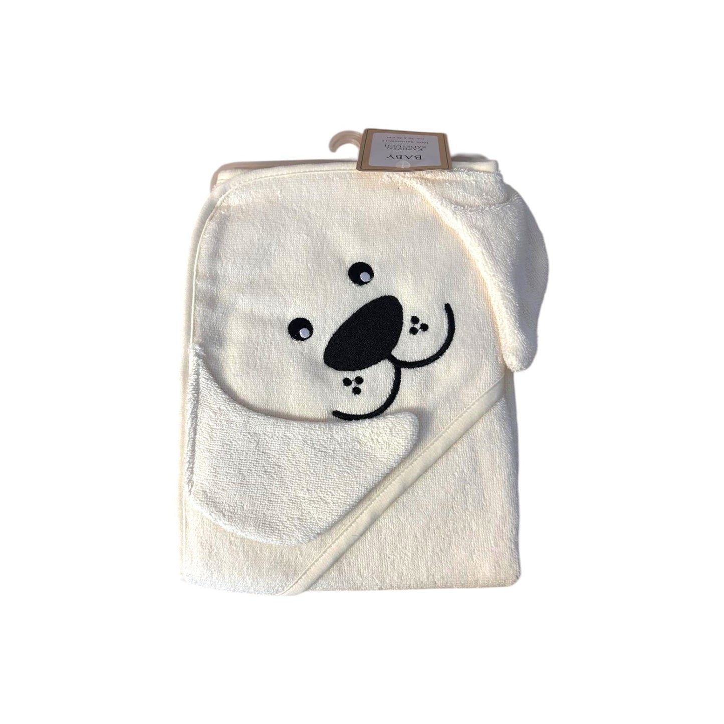 Baby Kapuzenbadetuch mit niedlichem Tier » Badetuch 76 x 76 cm » Kleinkind Bade Handtuch mit Kapuze » 100% reine Baumwolle