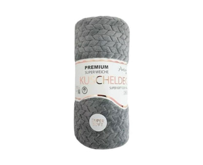 Günstige Jacquard Wohndecke » Kuscheldecke 150x200cm » Couchdecke leichter Flanell » Tagesdecke