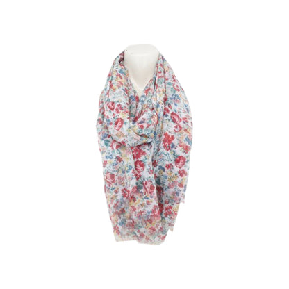Sommer Damen Schal Blumen » leichter Sommerschal 180 x 80 cm » Halstuch mit Blumenmuster » Damenschal weich & dünn