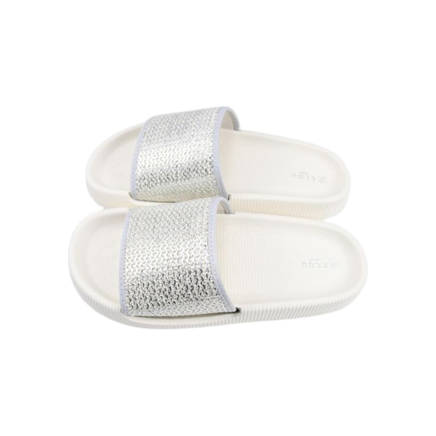 Damen Pantoletten » Badelatschen naturfarben » Badeschuhe mit dicker Sohle » Slipper & Hausschuhe » moderne Sommerschuhe