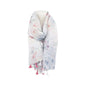 Sommer Damen Schal Blumen » leichter Sommerschal 180 x 80 cm » Halstuch mit Blumenmuster » Damenschal weich & dünn