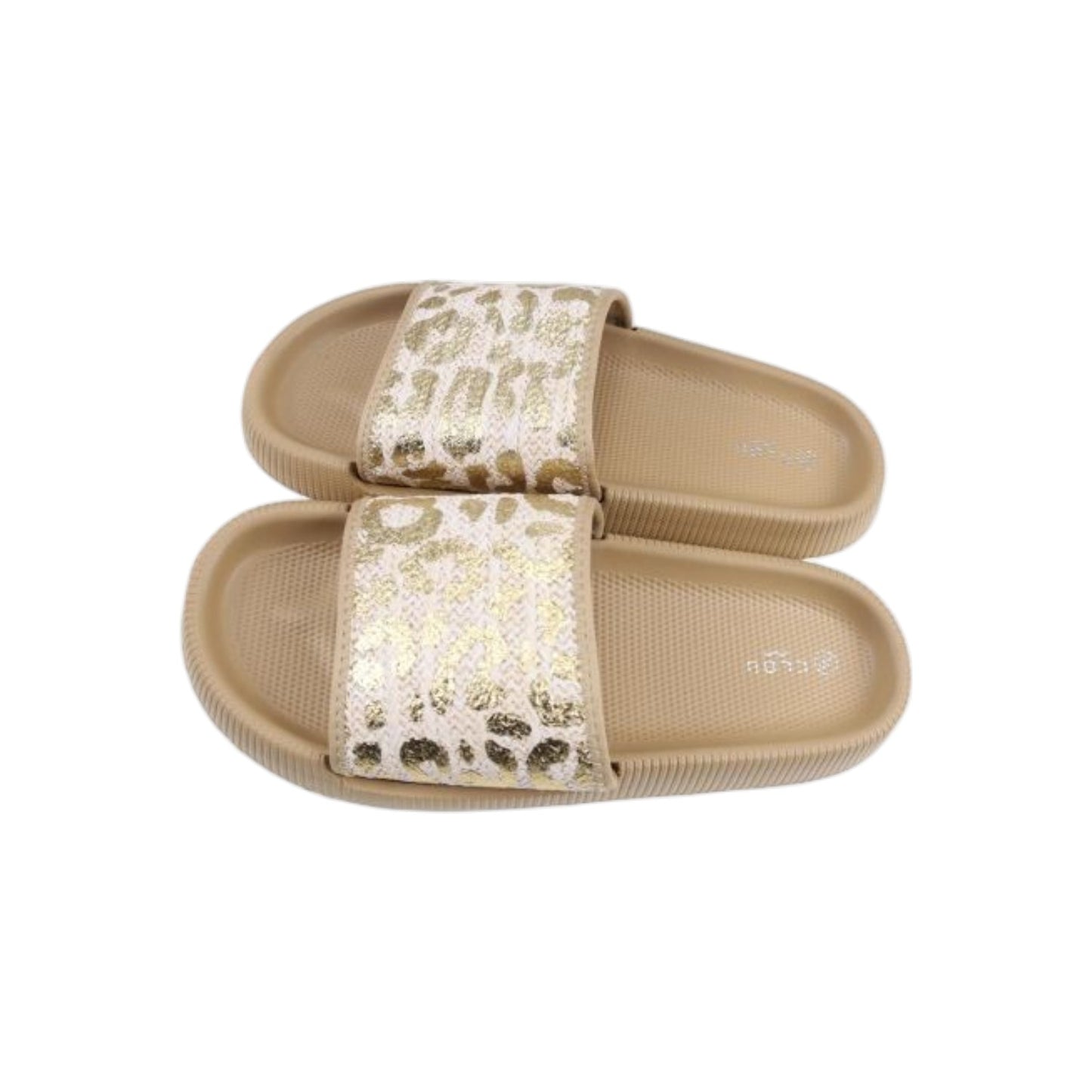 Damen Pantoletten » Badelatschen naturfarben » Badeschuhe mit dicker Sohle » Slipper & Hausschuhe » moderne Sommerschuhe