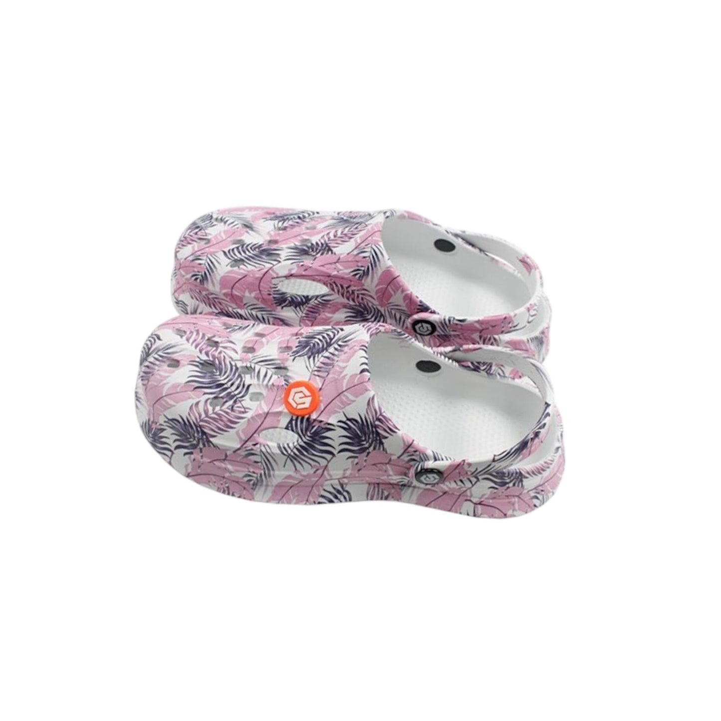 Damen Clogs Blumen » günstige Damenschuhe » Badeschlappen mit Blumenmuster » Sommer Garten Schuhe & Garten Schuhe » Badelatschen mit Riemen und Cut-Outs
