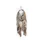 Sommer Damen Schal » Beige Collection » leichter Sommerschal 180 x 80 cm » Halstuch mit verschiedenen Mustern in Beige & Braun » Damenschal weich & dünn