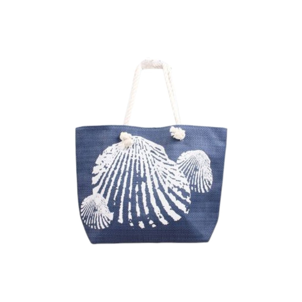 XL Strandtasche » Maritim All Blue Design » große Handtasche ca. 55x40x23cm » Maritime Schultertasche » Badetasche mit Reißverschluss