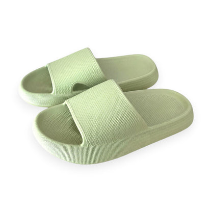 Damen Pantoletten » moderne Badelatschen » Badeschuhe mit dicker Sohle » Slipper