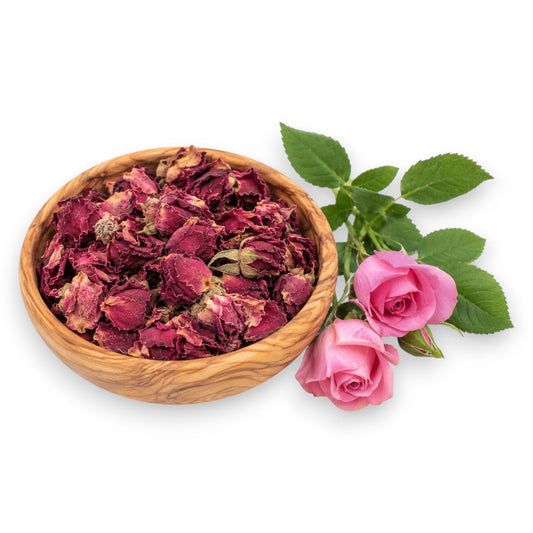 Rosenblüten mit Kelch getrocknet » Natürliches Kaninchenfutter & artgerechtes Nagerfutter für Kleintiere