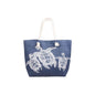 XL Strandtasche » Maritim All Blue Design » große Handtasche ca. 55x40x23cm » Maritime Schultertasche » Badetasche mit Reißverschluss
