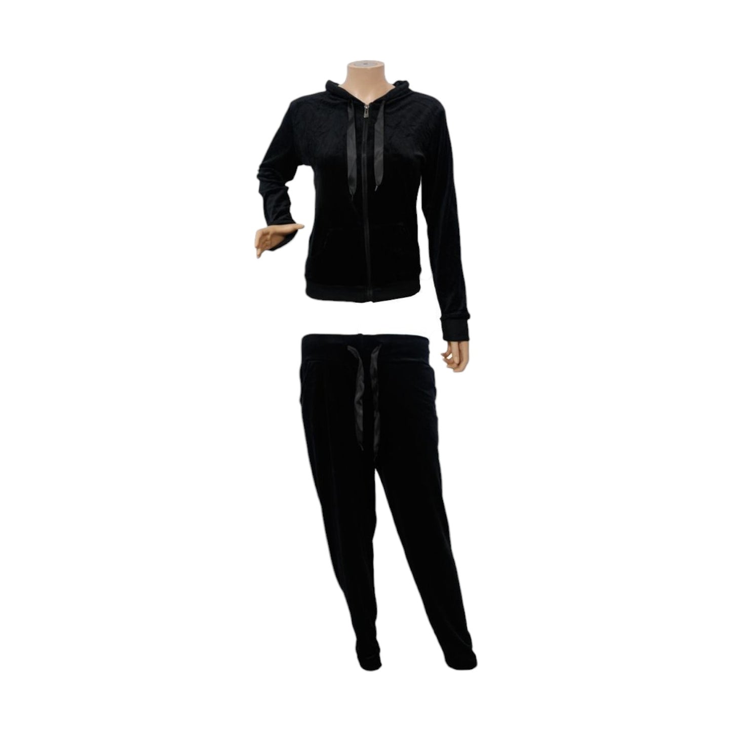 Damen Sport Set » Wohlfühlanzug aus Samt » Jacke und Jogging Hose mit Taschen » Trainingsanzug & Pyjama » Homewear & Loungewear