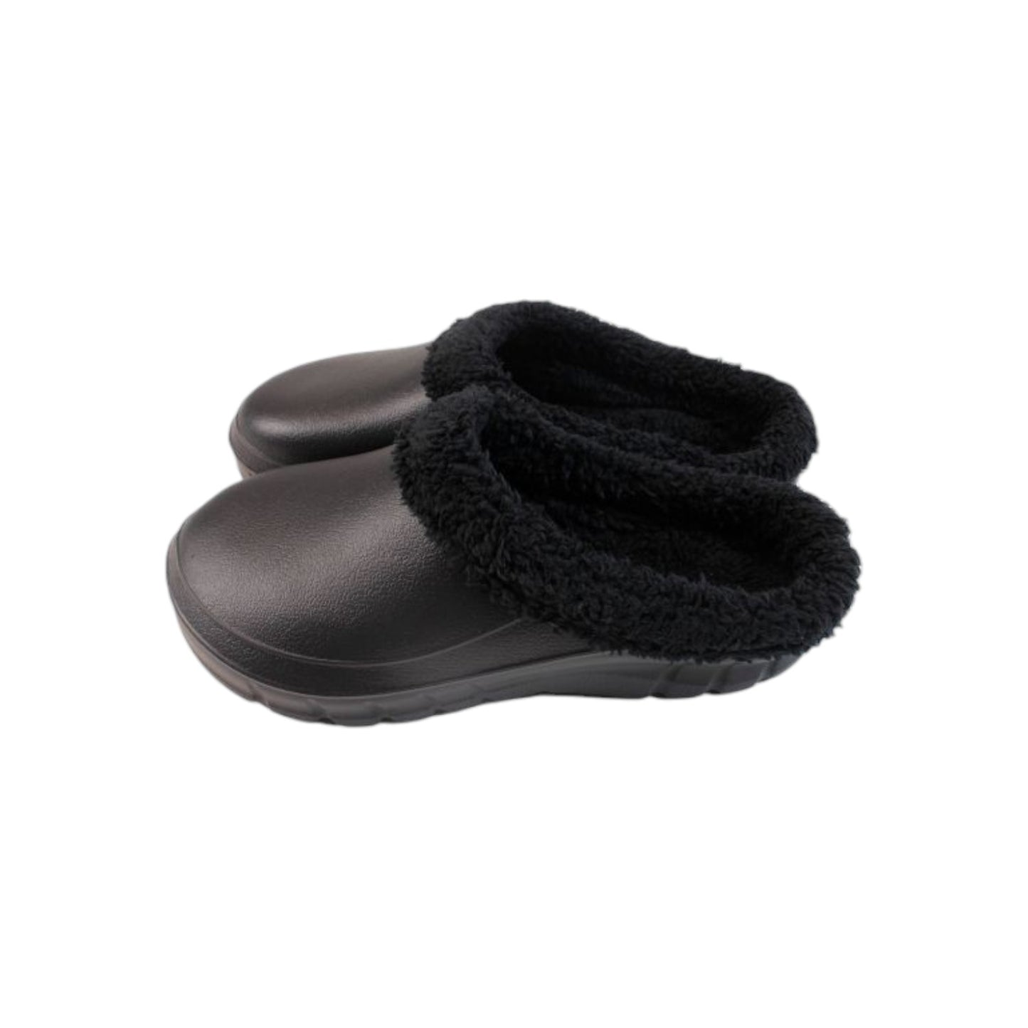 Damen Clogs » Hausschuhe mit Teddy Kunstfell » Damenschuhe » gefütterte Slipper » Winter & Herbst Garten Schuhe