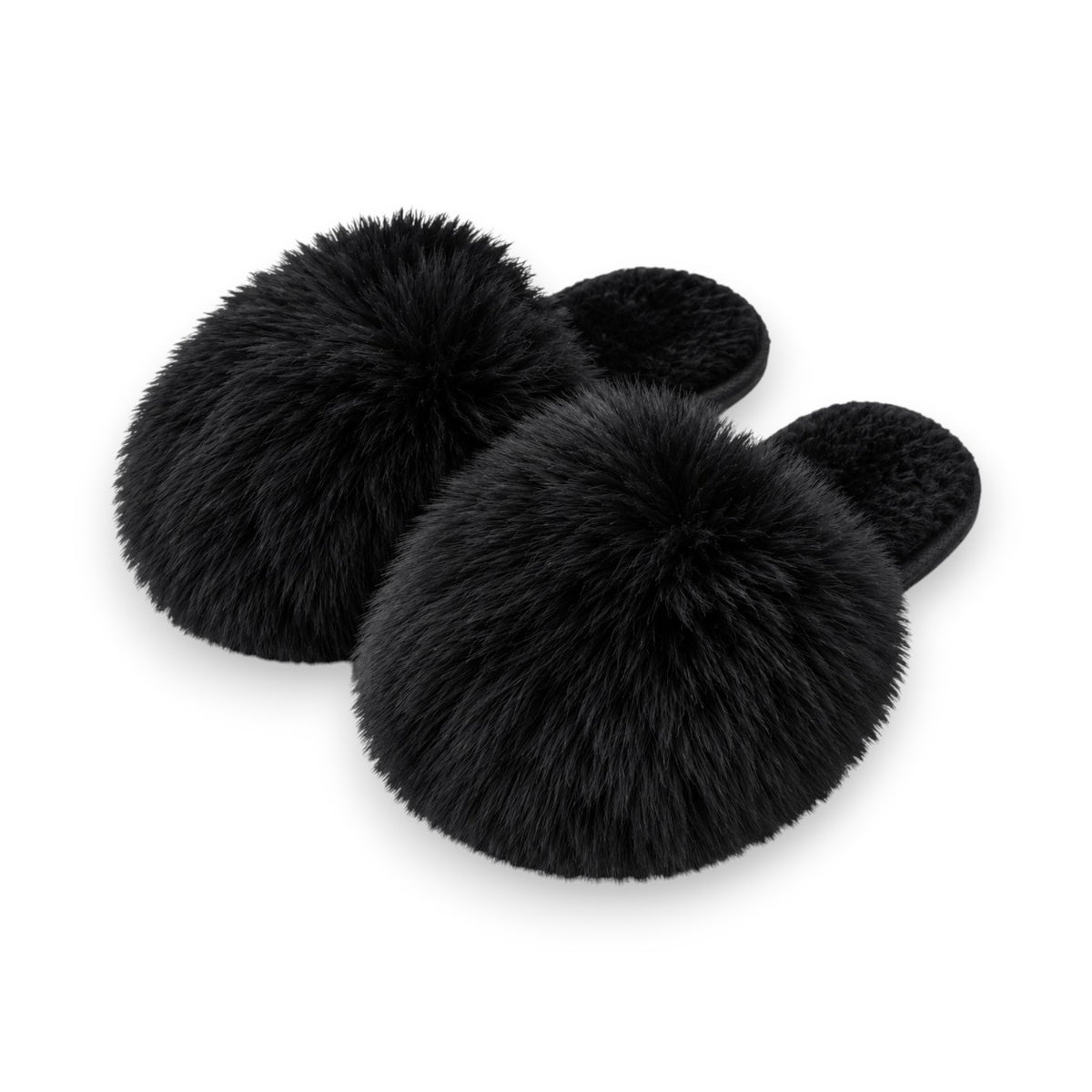 Fluffy Damen Hausschuhe mit Fell » Damenschuhe mit Kunstfell » Flauschige Schlappen » warme Pantoffeln mit Kunstpelz
