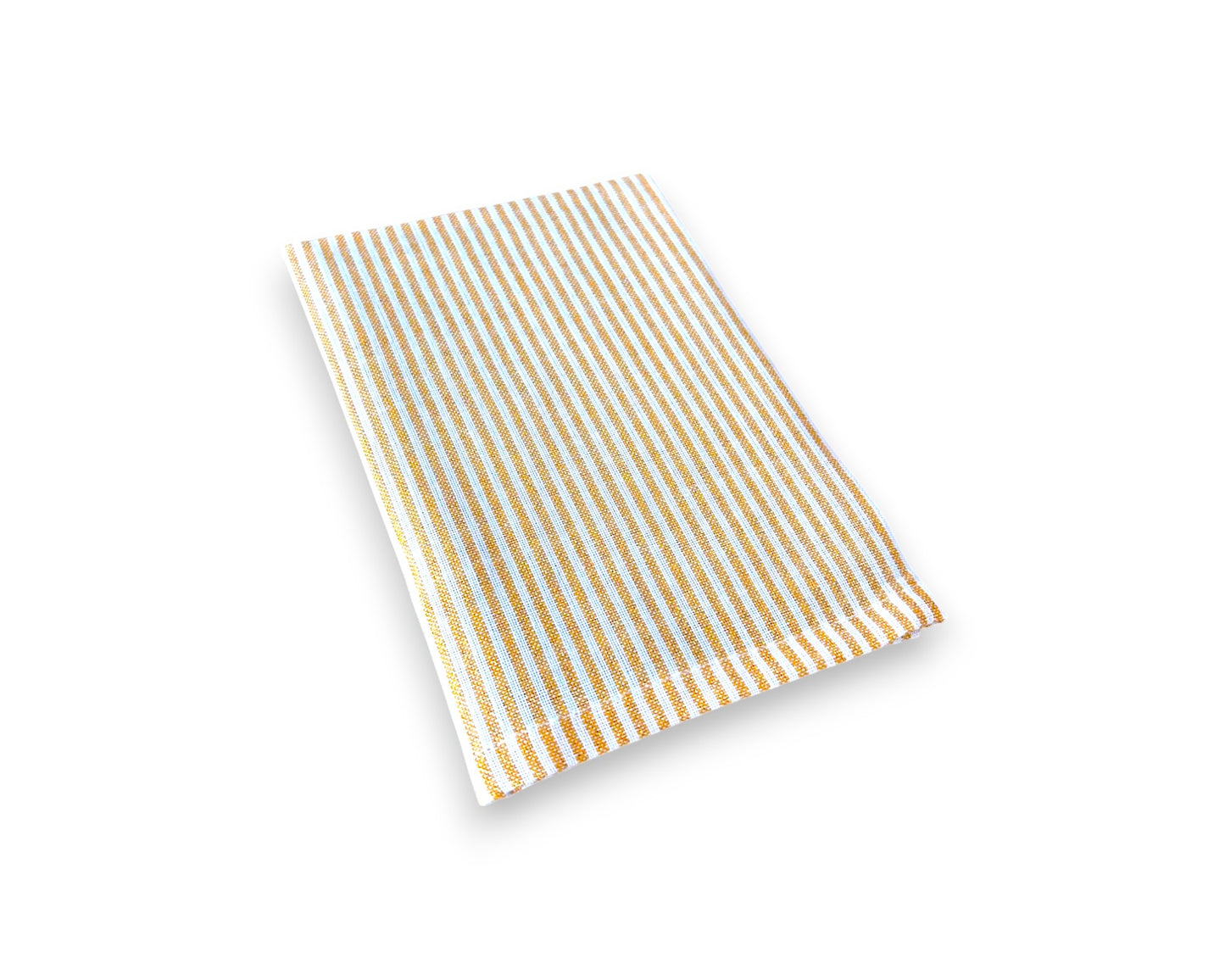 4er-Pack Servietten Set » 40 x 40 cm Stoffservietten mit Glitzer Streifen » elegante Tischservietten aus Baumwolle » wiederverwendbare Tücher für Hochzeit, Feier & Gastronomie
