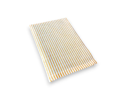 4er-Pack Servietten Set » 40 x 40 cm Stoffservietten mit Glitzer Streifen » elegante Tischservietten aus Baumwolle » wiederverwendbare Tücher für Hochzeit, Feier & Gastronomie