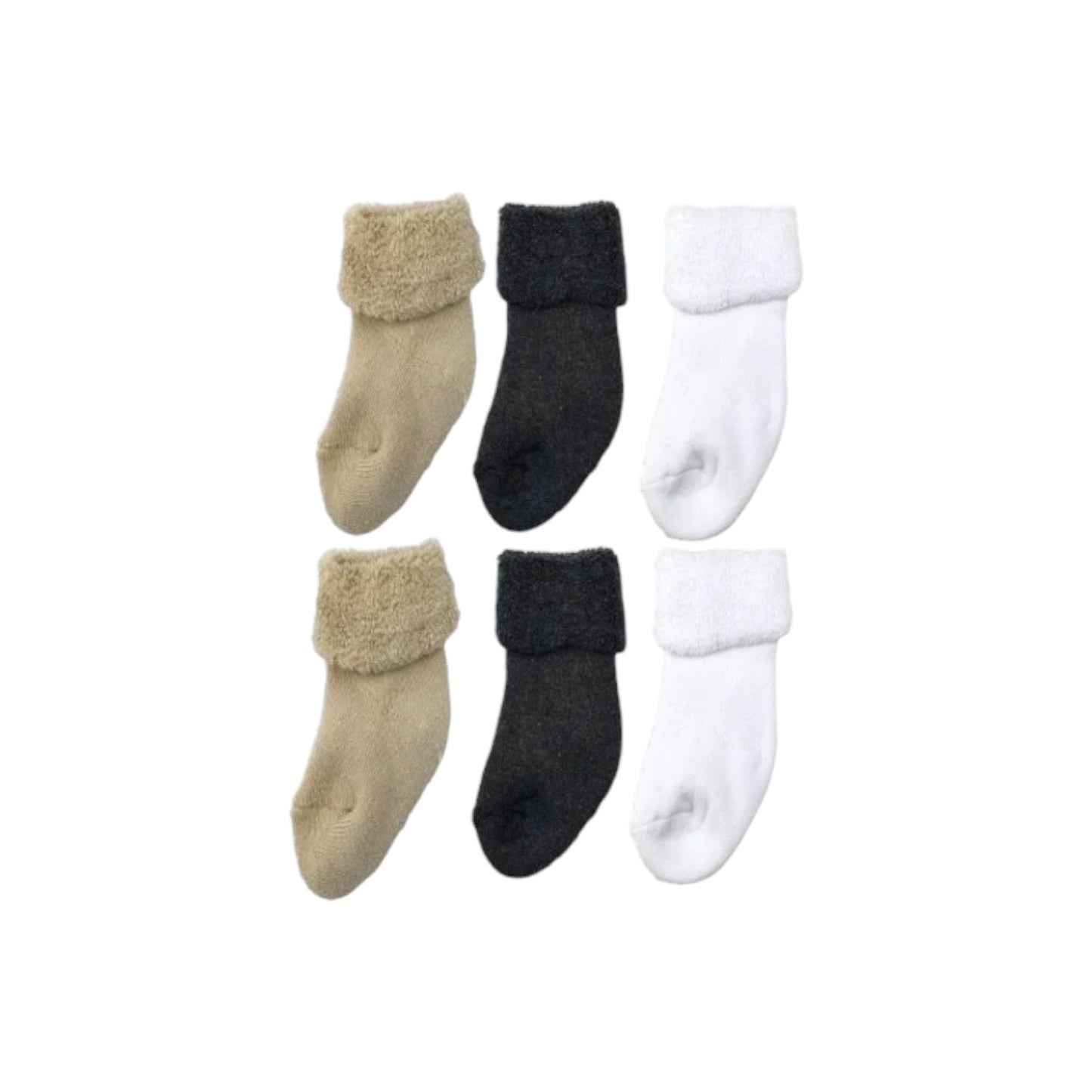 Erstlings Söckchen 3er Pack » Socken Vollfrottee » 3 Paar Babysocken » Söckchen für Neugeborene