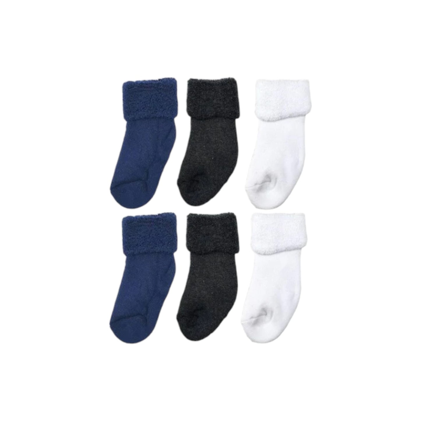 Erstlings Söckchen 3er Pack » Socken Vollfrottee » 3 Paar Babysocken » Söckchen für Neugeborene