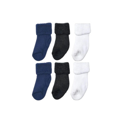 Erstlings Söckchen 3er Pack » Socken Vollfrottee » 3 Paar Babysocken » Söckchen für Neugeborene