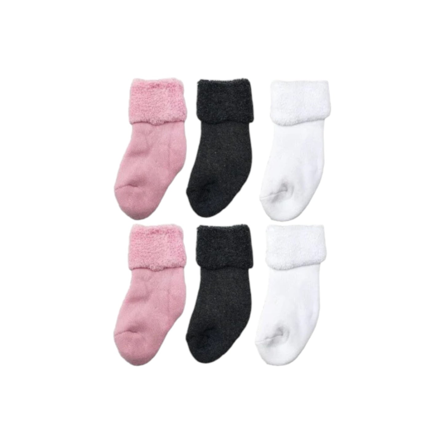 Erstlings Söckchen 3er Pack » Socken Vollfrottee » 3 Paar Babysocken » Söckchen für Neugeborene