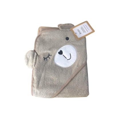 Baby Kapuzenbadetuch mit niedlichem Tier » Badetuch 76 x 76 cm » Kleinkind Bade Handtuch mit Kapuze » 100% reine Baumwolle