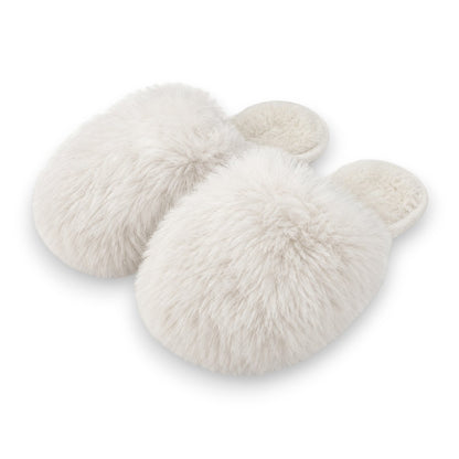 Fluffy Damen Hausschuhe mit Fell » Damenschuhe mit Kunstfell » Flauschige Schlappen » warme Pantoffeln mit Kunstpelz