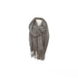 Winter Damen Schal » Fransenschal 220 x 72 cm » Damenschal in Faltenoptik » Winterschal Soft Cashmera Plissee