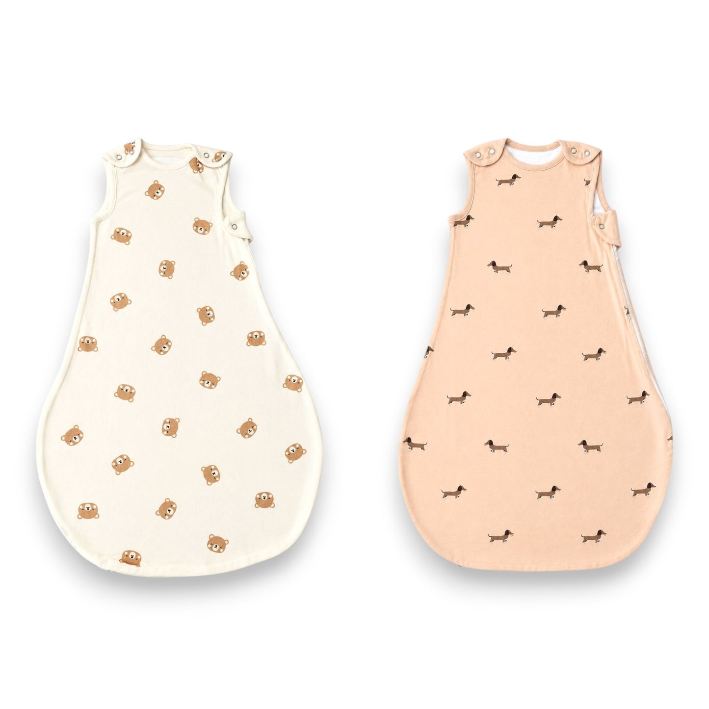 Baby Schlafsack mit Tieren » Ganzjahresschlafsack 100% Baumwolle » Säuglinge & Neugeborene  » mit Reißverschluss & Druckknöpfen