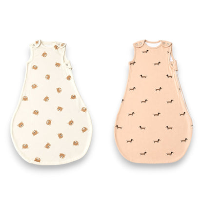 Baby Schlafsack mit Tieren » Ganzjahresschlafsack 100% Baumwolle » Säuglinge & Neugeborene  » mit Reißverschluss & Druckknöpfen