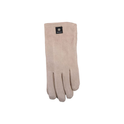Gefütterte Winter Damen Handschuhe » Winterhandschuhe Suede mit Teddy Innenfutter » Fingerhandschuhe mit Touchfunktion