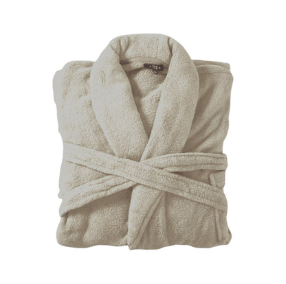 Bademantel flauschig » Saunamantel in Teddy-Plüsch Qualität » leichter/dünner Morgenmantel 100 cm lang » unisex