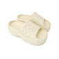 Damen Pantoletten » Badelatschen mit Wellenmuster » Badeschuhe mit dicker Sohle » Slipper