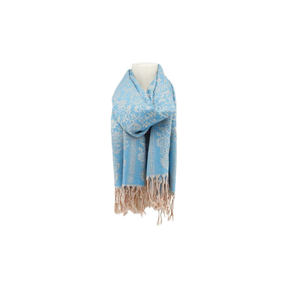 Damen Winter Schal » Winterschal 175 x 70 cm » Fransenschal mit Paisleymuster » Blumen Muster » seidig weich