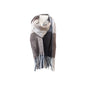 Winter Damen Schal » Cashmera Soft » Winterschal Karo Muster » Damenschal » Fransenschal 180 x 65 cm