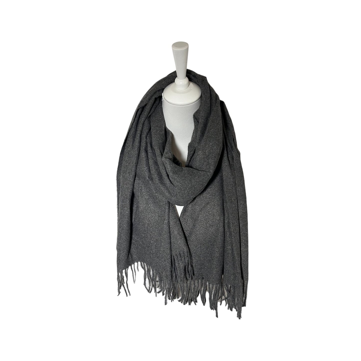 Winter Damen Fransenschal » XL Damenschal » weiches Cashmera » Winterschal 180x68cm