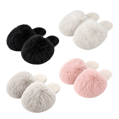 Fluffy Damen Hausschuhe mit Fell » Damenschuhe mit Kunstfell » Flauschige Schlappen » warme Pantoffeln mit Kunstpelz